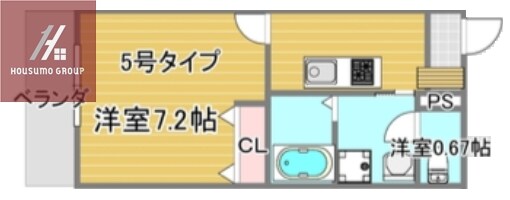 メゾン・ド・ノワ・森ノ宮の物件間取画像