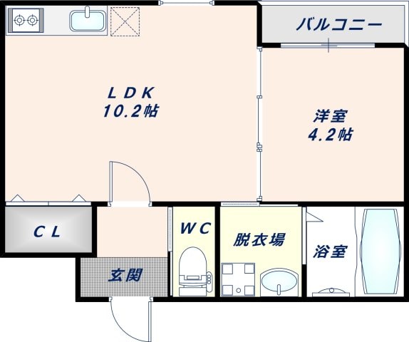 Fasecia巽北の物件間取画像