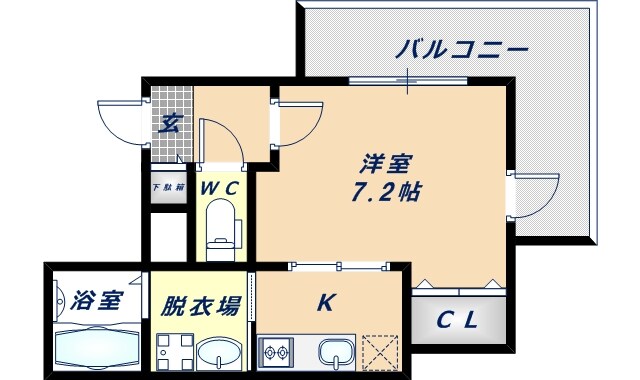 ビューティーセゾン華の物件間取画像