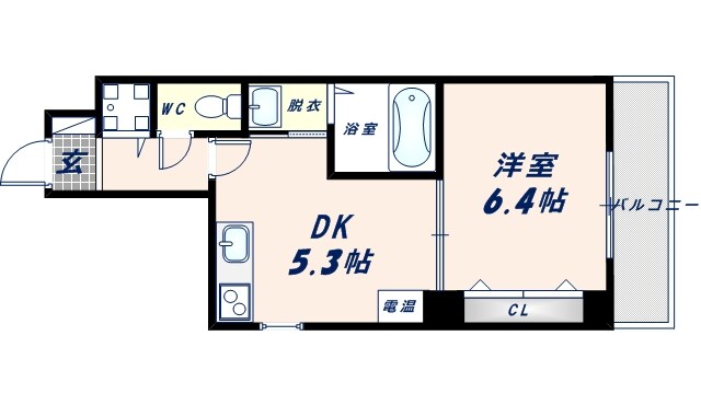 カシェット緑橋の物件間取画像