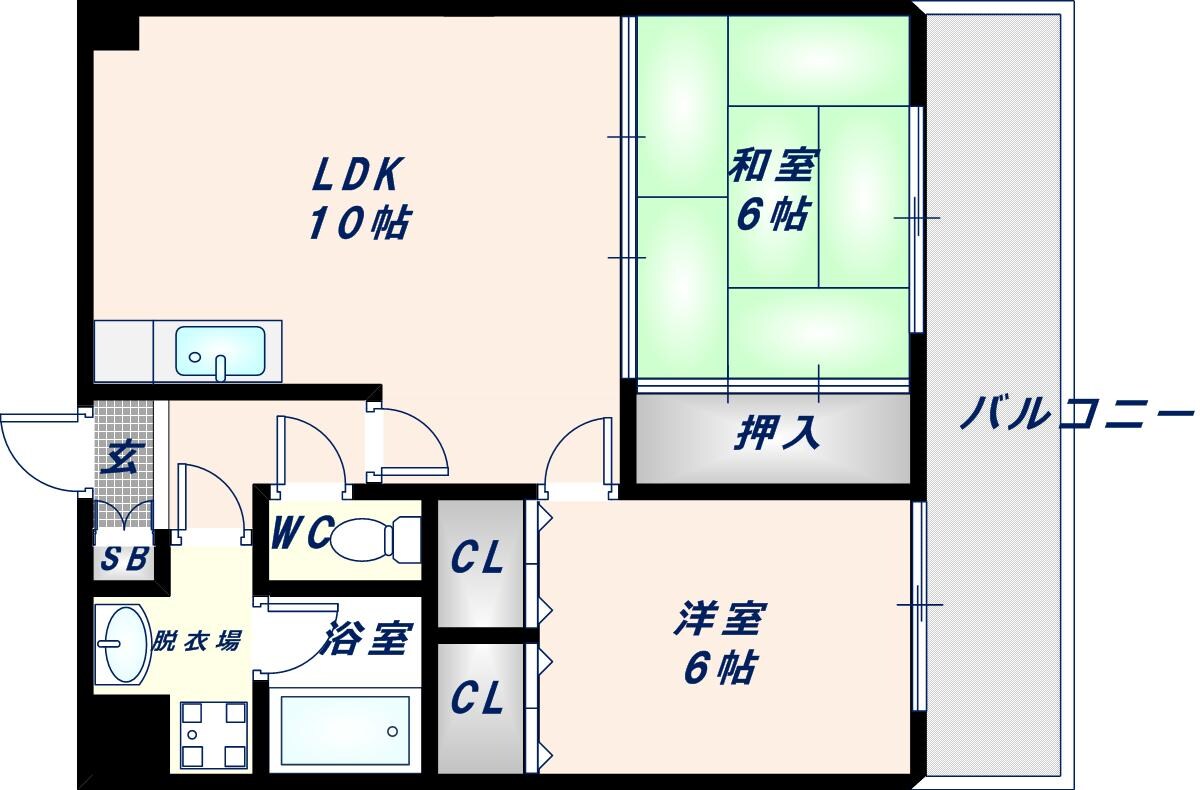 マンションRIVIEREの物件間取画像