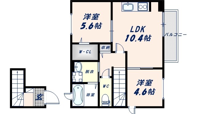 メゾン勝の物件間取画像