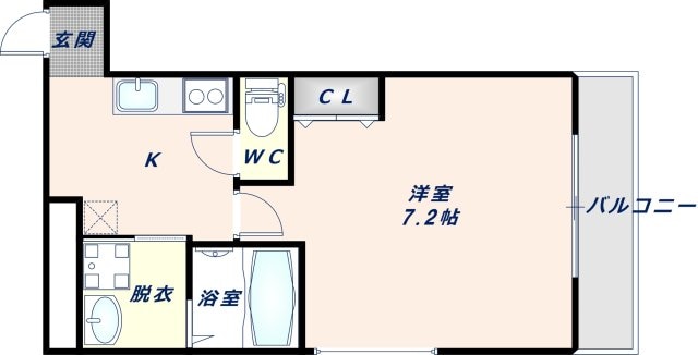 長田駅 徒歩7分 1階の物件間取画像