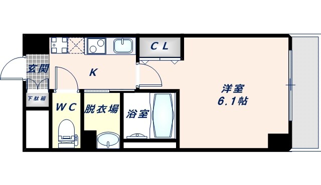 オズレジデンス今里NORTHの物件間取画像
