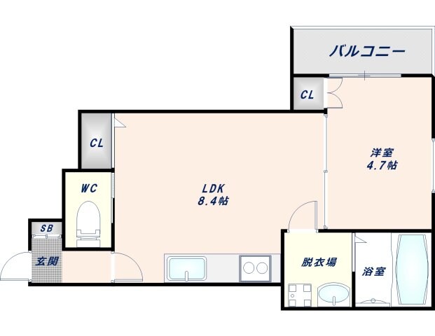 グローリア西昇の物件間取画像