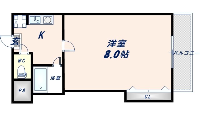 エクセル近大前の物件間取画像