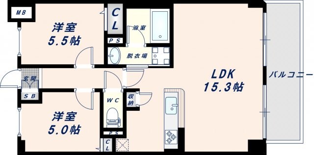 サンシエロ東今里の物件間取画像