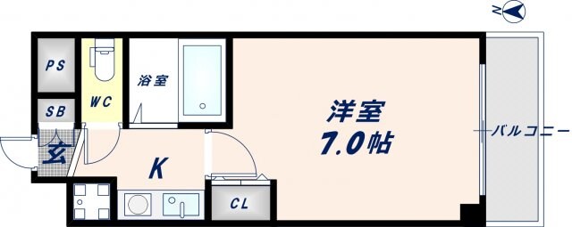 グランドオーク高井田の物件間取画像