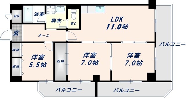 サンメゾンの物件間取画像