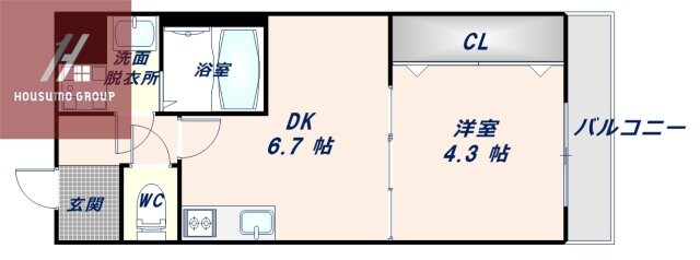 メゾン上小阪の物件間取画像