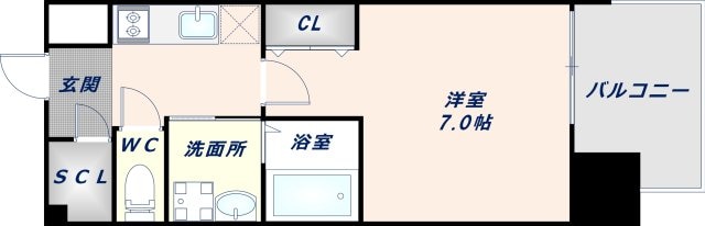 カーサレグラス森ノ宮の物件間取画像