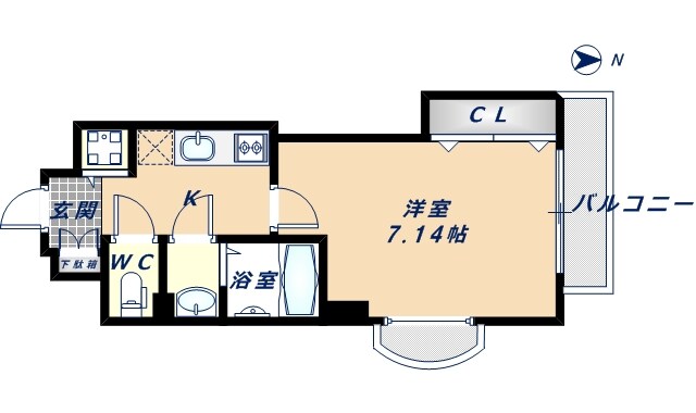 ラグゼ布施駅前の物件間取画像