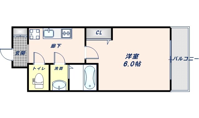 ファステート大阪上本町ソーレの物件間取画像