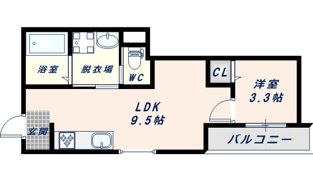 グロースコート弥刀Ⅱの物件間取画像