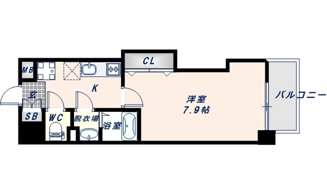 ラグゼ長田の物件間取画像