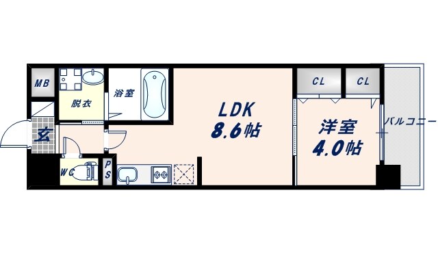 リアライズ小路駅前の物件間取画像