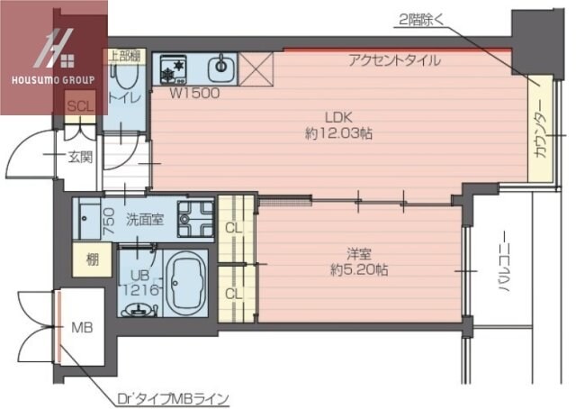 プレジオ長田の物件間取画像