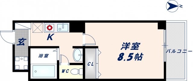 エムプラザ布施弐番館の物件間取画像