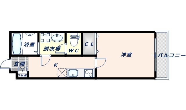 ノイヴェル小若江の物件間取画像