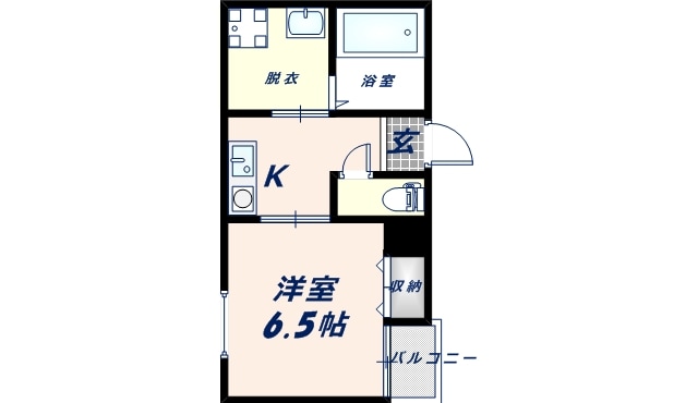 クイーンライフ新今里の物件間取画像