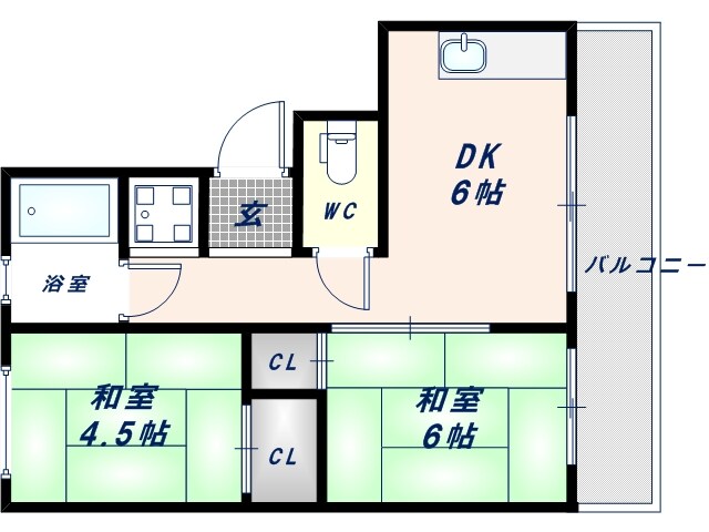 ハイツタカハシの物件間取画像