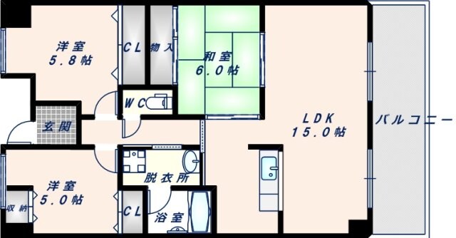 エスペラールトーエイの物件間取画像