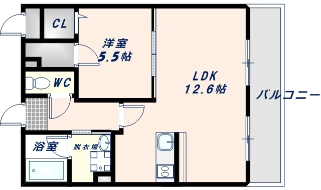 エヴァーホワイトの物件間取画像