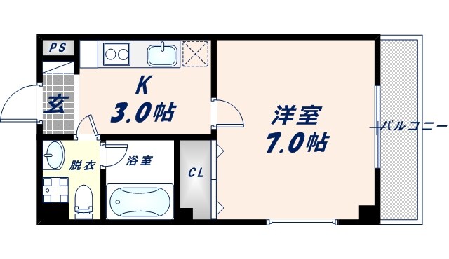 RITZ小若江の物件間取画像