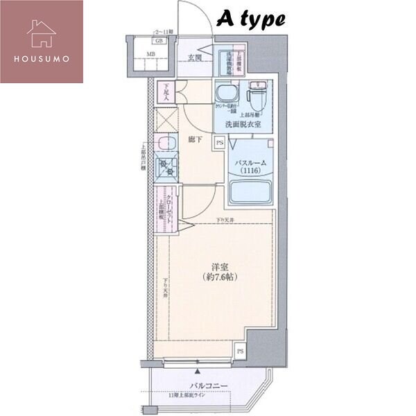 グランドロアール南巽の物件間取画像