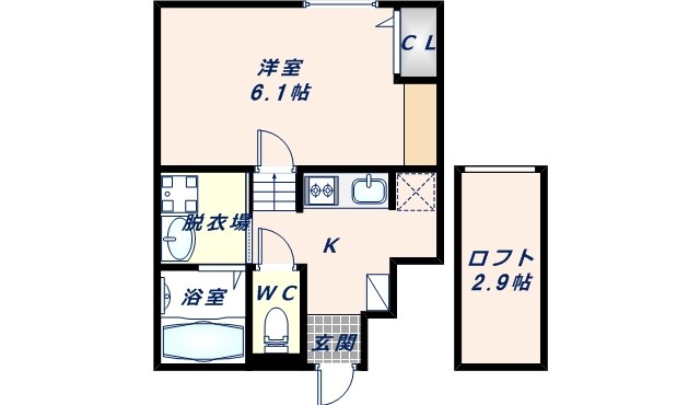 あんしん+衣摺08-7001の物件間取画像