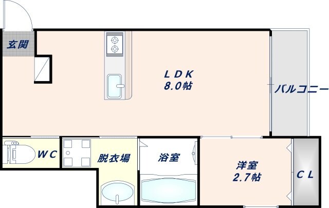 リアコート高井田中央ＷＥＳＴの物件間取画像