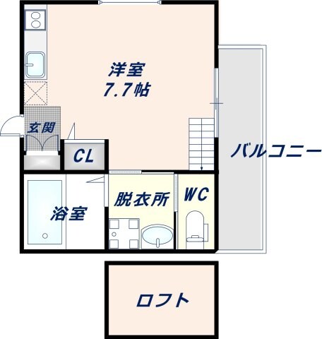 バウンス今福の物件間取画像