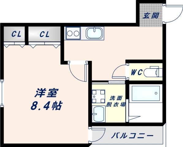 フジパレス弥刀Ⅱ番館の物件間取画像