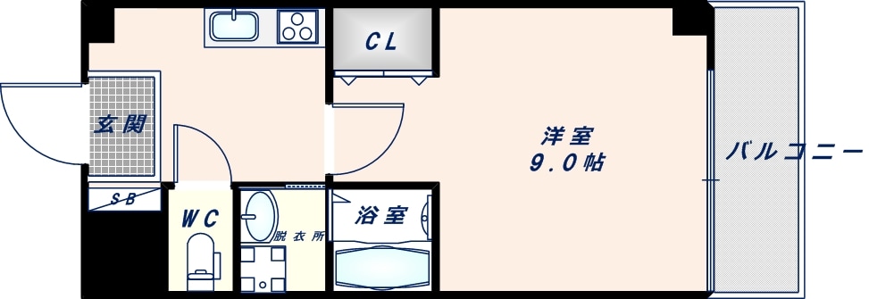 ル・クール長瀬の物件間取画像