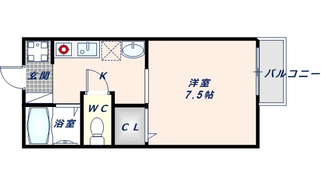 サウスアフィールドの物件間取画像