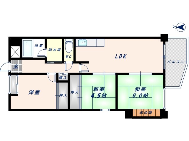 セレニティ巽の物件間取画像