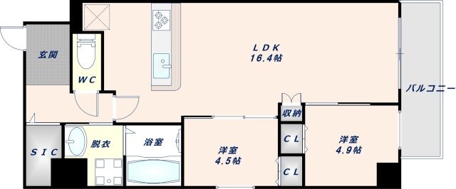 プレサンスＮＥＯ新深江リュミエルの物件間取画像