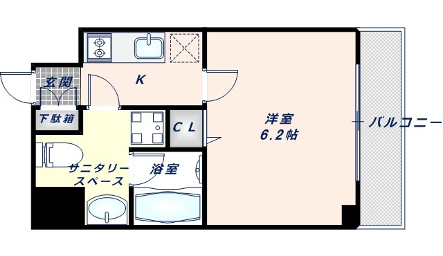 セイワパレス大今里の物件間取画像