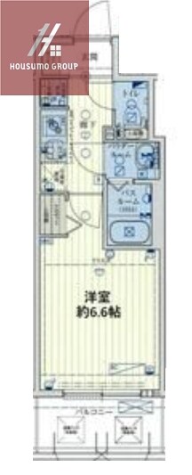スワンズシティ大阪クレアストの物件間取画像