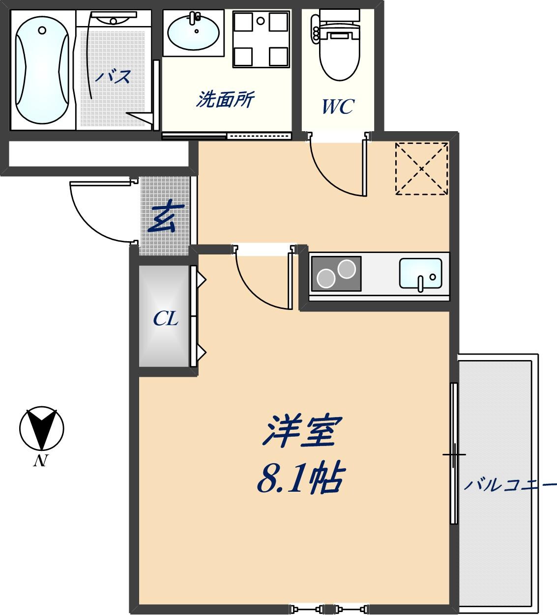 フジパレス岩田町サウスの物件間取画像