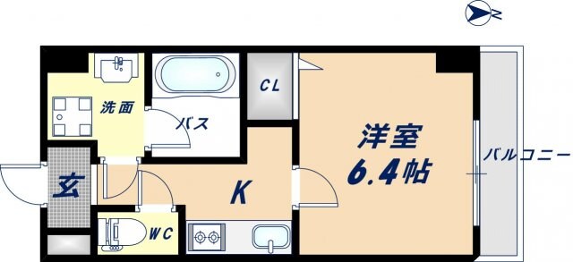 ラ・ハイ―ル北巽の物件間取画像