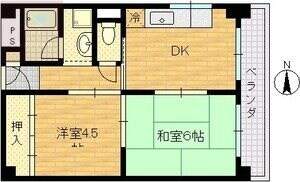 サンヴァリ長吉の物件間取画像