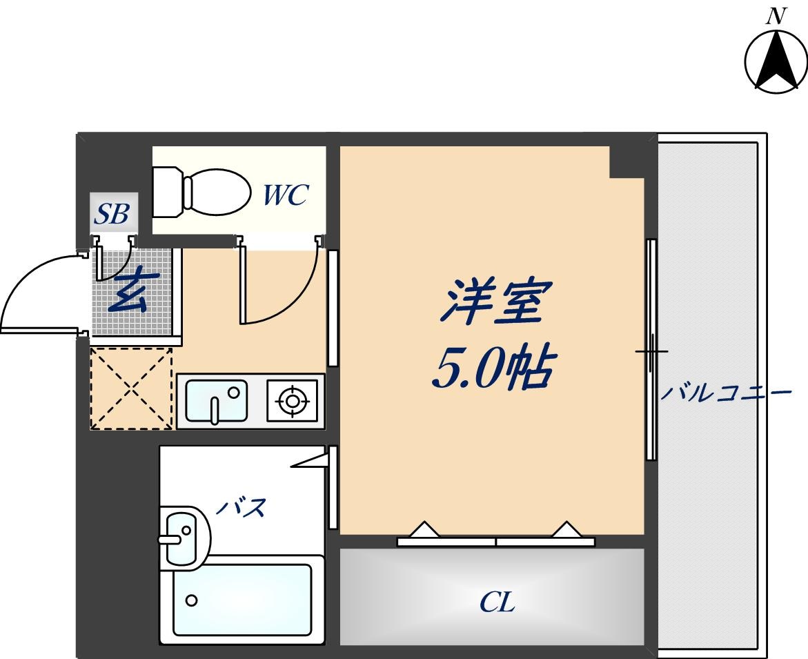 クレール住道の物件間取画像