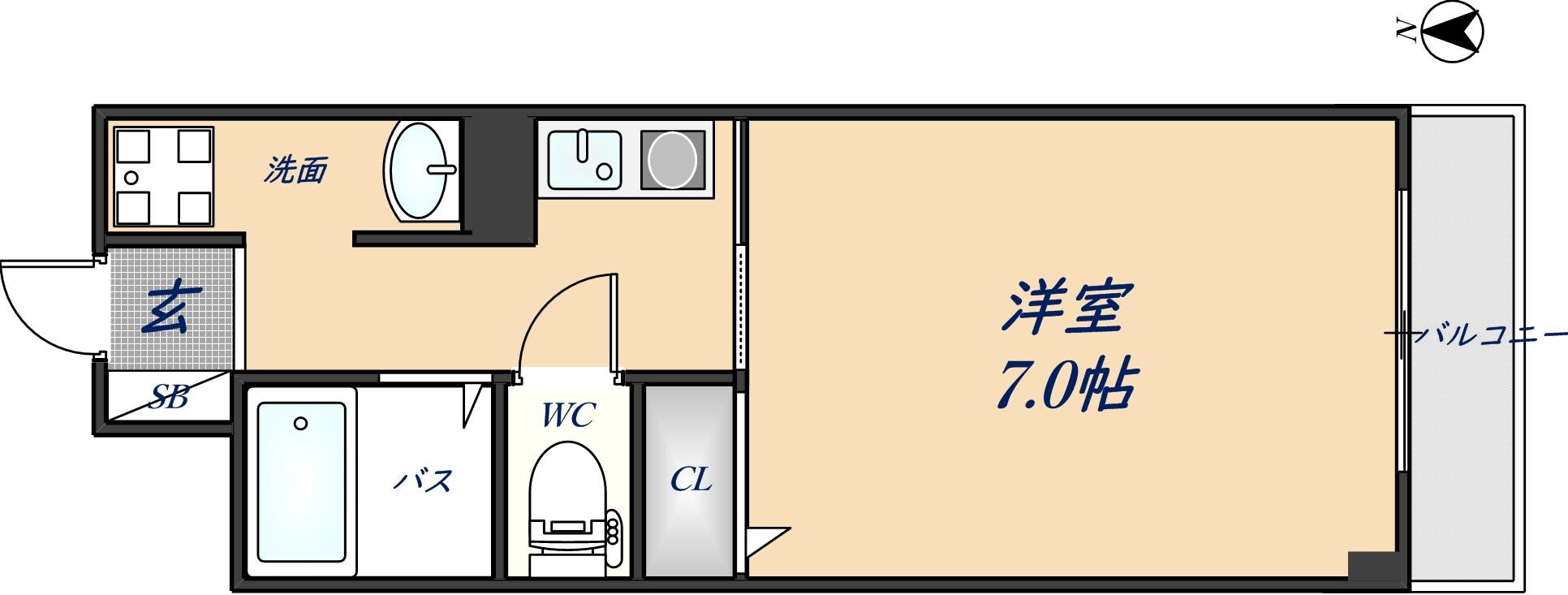 サニーウェル新石切の物件間取画像