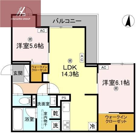 平野駅 徒歩7分 2階の物件間取画像