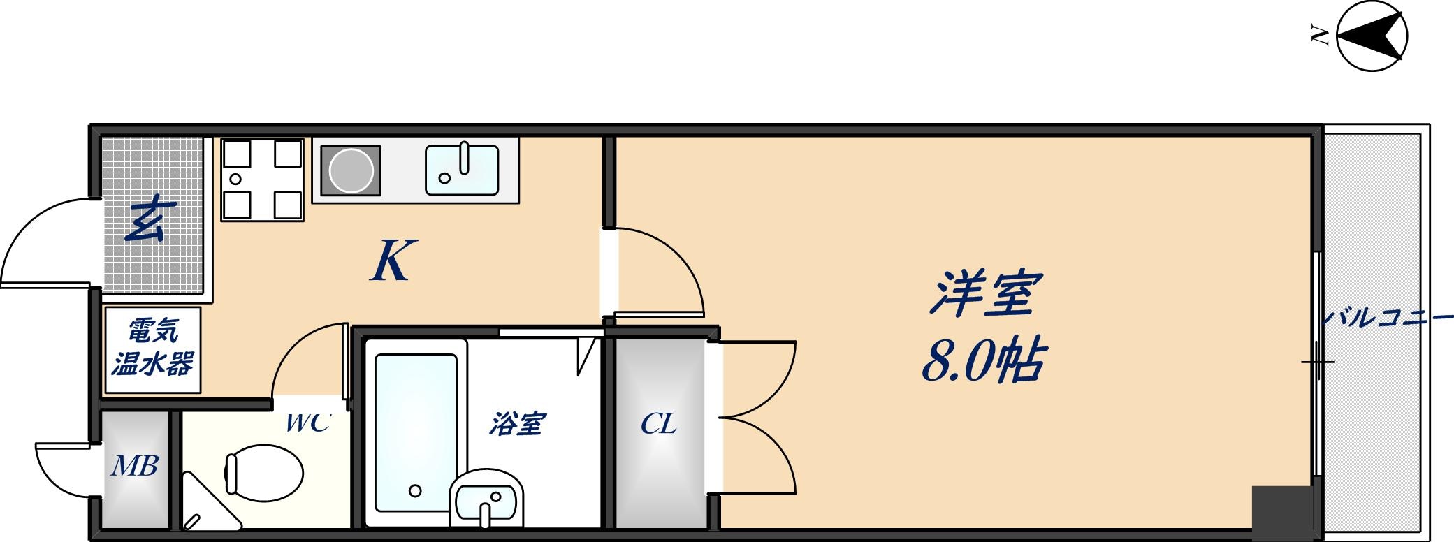 クリスタルハイツの物件間取画像