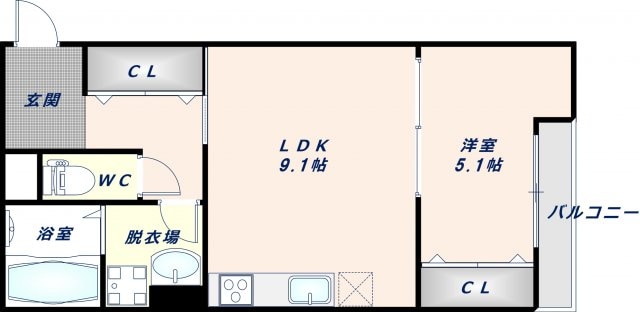 Act布施の物件間取画像