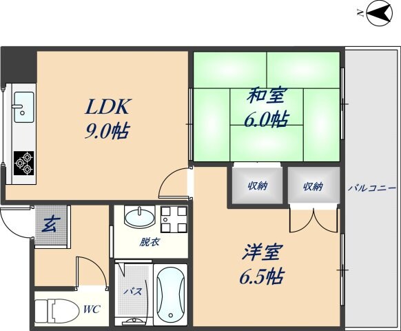 エステート野崎の物件間取画像