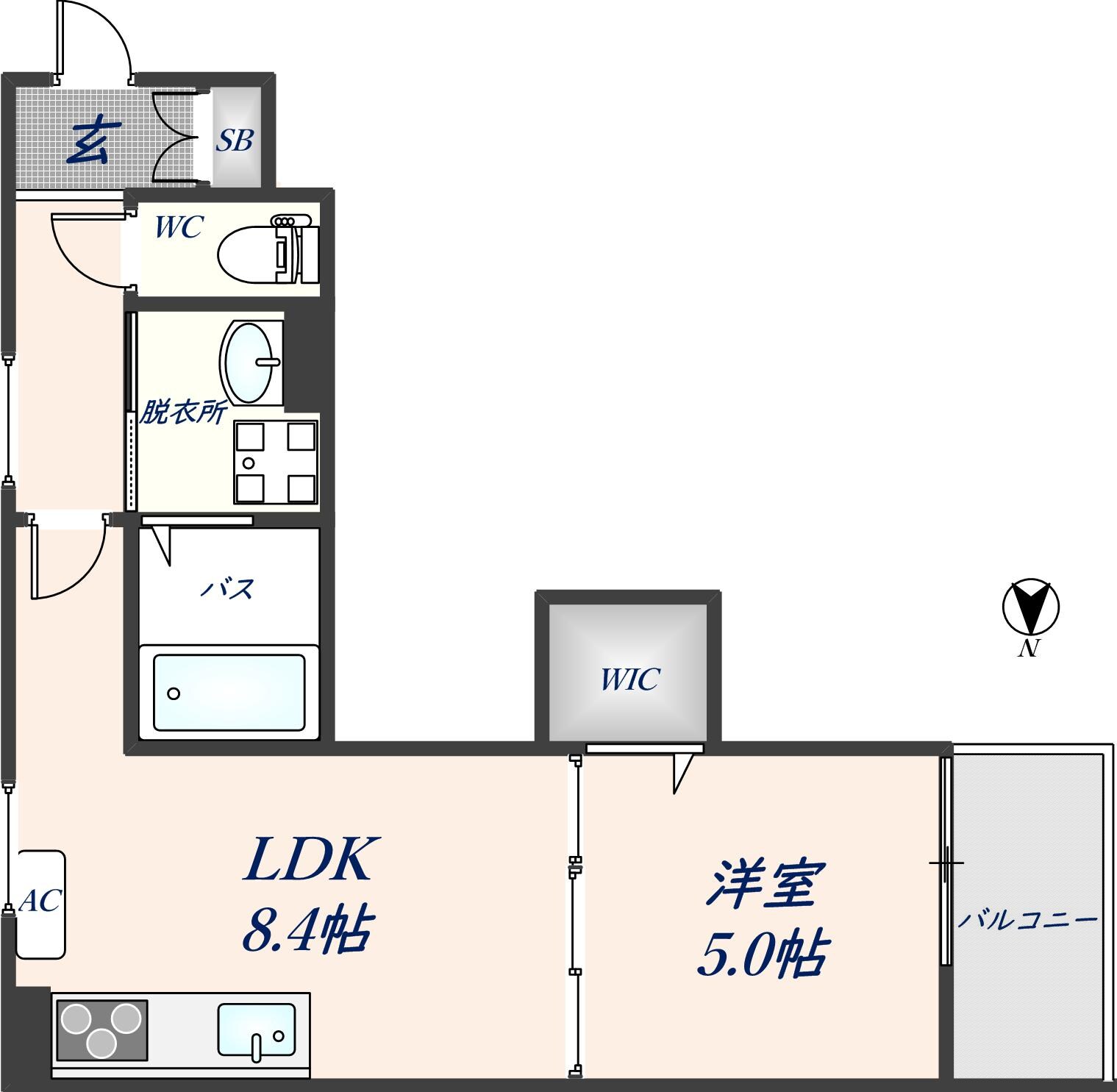 クリエオーレ吉田下島の物件間取画像