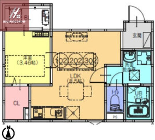 F+style八尾北本町2号館の物件間取画像
